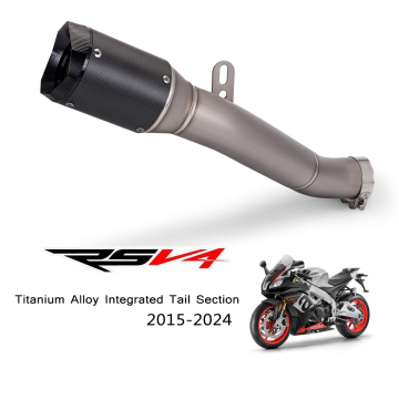 Titanium Alloy Exhaust Muffler for Aprilia RSV4 2015-2024
