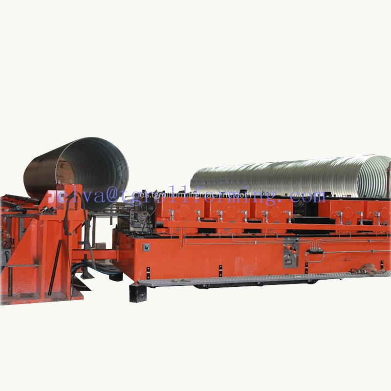 Ensamblado Culvert Pipe Corrugated Panel Machines