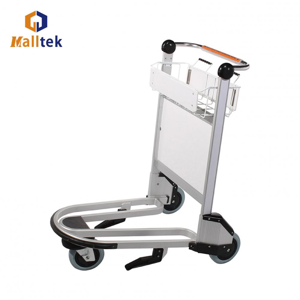 3 wheel aluminum alloy handbrake airport trolley