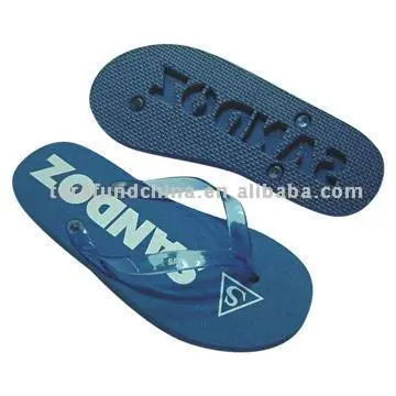 EVA Slippers with Logo Under the Sole
