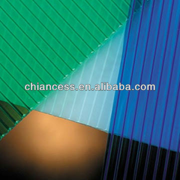 UV resistant polycarbonate roofs hollow sheet/plastic panel