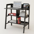 Ladder Computer Desk With Storage Bookshelf