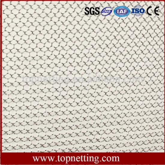 Stainless Steel Ring Chain Mail Mesh Curtain For Decorative Architectural Project