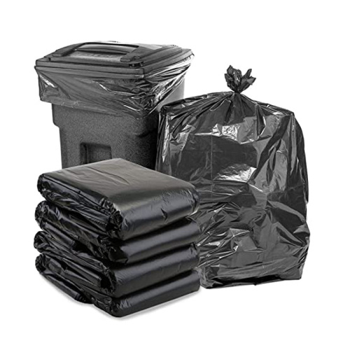 Thickened Plastic Black Unprinted Super Big Garbage Trash Bag HDPE Can Liner