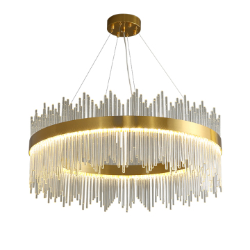 Gorąca wyprzedaż luksusowa runda LED Crystal Wiselant Light dla życiowego życikowego żyrandola