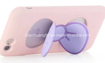 Silicone Phone Case with Butterfly Shape Phone Stand