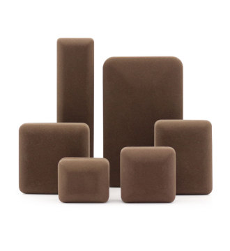 Luxury Custom Brown Velvet Jewelry Box with Logo: Ring, Earring, and Bracelet Storage