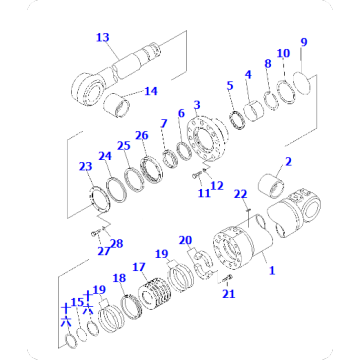 Loader WA900-3 lifting cylinder repair kit 707-99-85920
