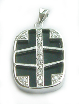 925 sterling silver pendant with agate