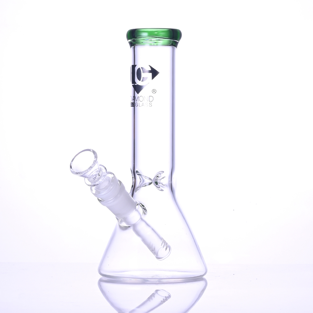 Pabea de vidrio bong, productos transparentes para fumar vidrio, tubería de agua de vidrio de borosilicato, cachimba de vidrio, manualidades hechas a mano, regalos navideños