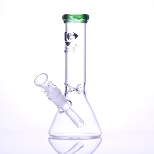 Bong da becher di vetro, prodotti per fumo di vetro trasparente, tubo d'acqua in vetro borosilicato, caveo di vetro, artigianato fatto a mano, regali per le vacanze