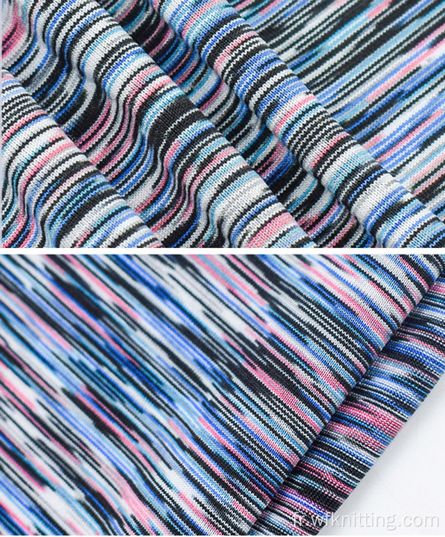 Tissu Polyester Spandex Jersey Micro Fibre Teint Polyester