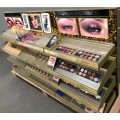 Kosmetik-Make-up-Ausstellungsständer aus Metall aus Holz