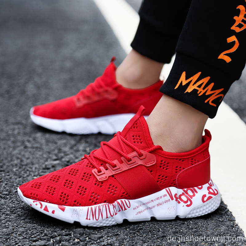 Unisex Breathable Mesh Walking Running Benutzerdefinierte Freizeitschuhe