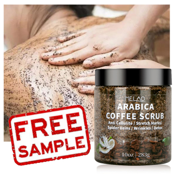 Pelembab pengelupasan Arabica Organik Scrub