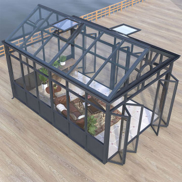 High Efficiency Windproof & Waterproof Aluminium Alloy Conservatory with Insulating Glass Roof
