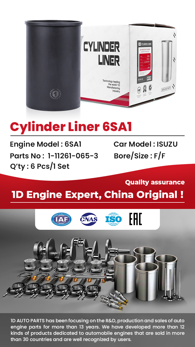 Engine Part Cylinder Liner 6SA1