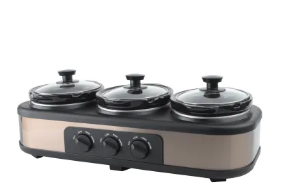 New 300W Stainless Steel Slow Pressure Cooker - 1.5L Capacity for Gourmet Cooking