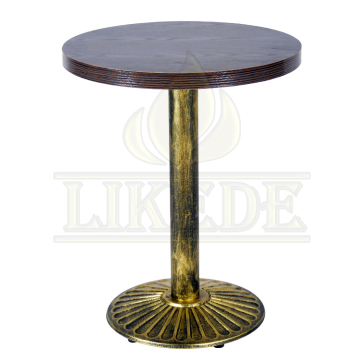 24 Inch Round Bronze Base Cast Iron Bistro Table