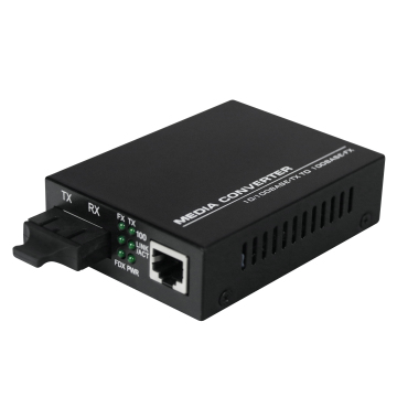 Fiber Media Converter: Ethernet to Fiber 10/100base-TX to 100base-FX