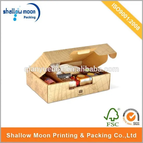 2016 Customized disposable paper cardboard meal lunch box fast food