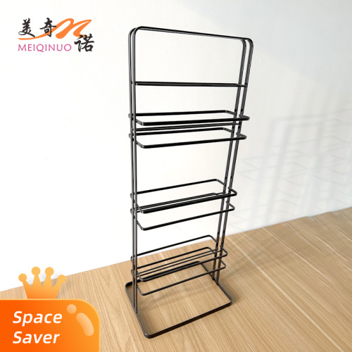 Rack de armazenamento de chinelos de cinco camadas