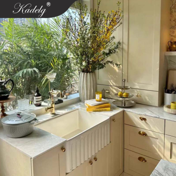 Modern White 30 Inch Farmhouse Sink Apron Front Ceramic Kitchen Sink
