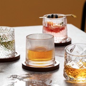 Wholesale Rotating Cup with Coaster for Bar Accessories and Parties