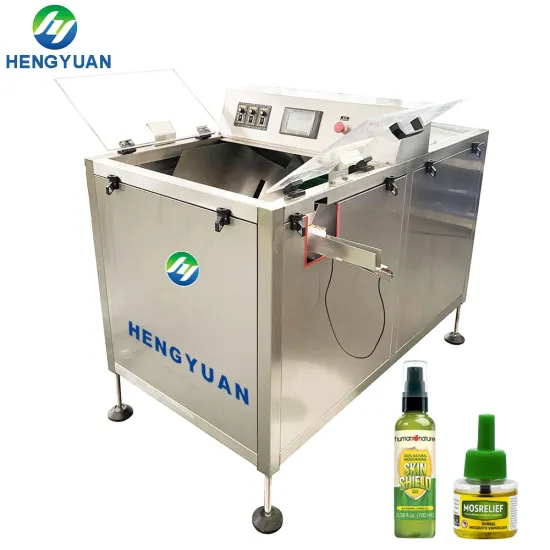 Automatic Electronic Mosquito Repellent Liquid Bottle Unscrambler and Orienter Machine HYLP-100A