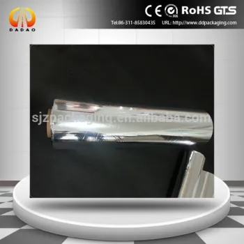 Aluminum metallized polyester film/ colored plastic film