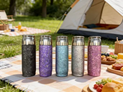 Titanium Kettle With An Icy Floral Pattern