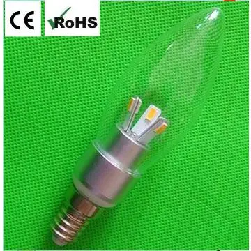 3W E12, E14, E17, B15 LED candle bulb