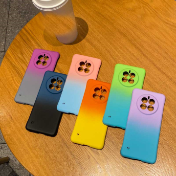 Gradient Borderless Hard PC Camera Protector Cover Phone Case for Huawei P Series Models