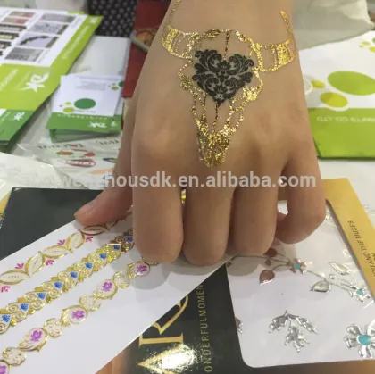 Custom Temporary Bride Tribe tattoo stickers, Premium Pure Gold Tattoos