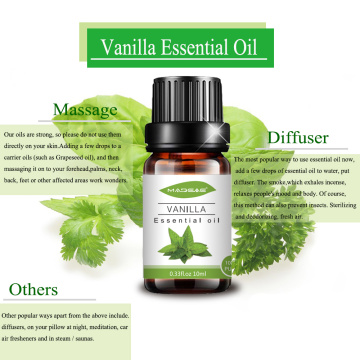 Preço por atacado Preço em massa Orgânica Vanilla Essential Oil OEM