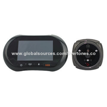 Anti-burglar GPRS MMS visitor image shooting wireless door viewer