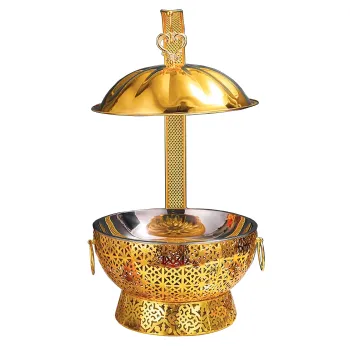 YITIAN Luxury Gold Finish Stainless Steel Chafing Dish Set for Buffet Catering