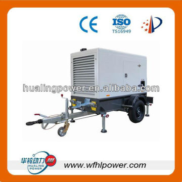 Mobile 4 wheels Diesel Generator Set