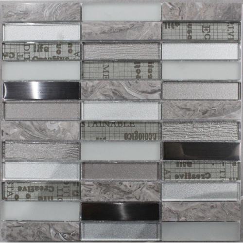 Dark Gray USA Style Material Mixed Mosaic