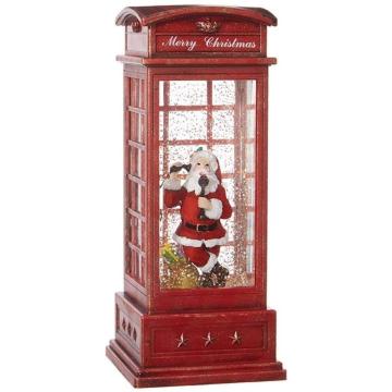 SANTA IN LIGHTED WATER BOOTH