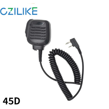 KMC-45D Speaker Microphone for Kenwood Radios - Heavy Duty Mic with Earpiece Jack