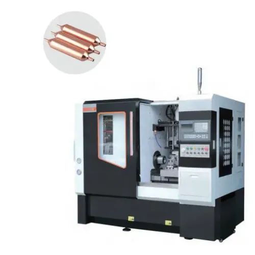 CNC автоматична двуглава предачна машина с тръбоогъвач