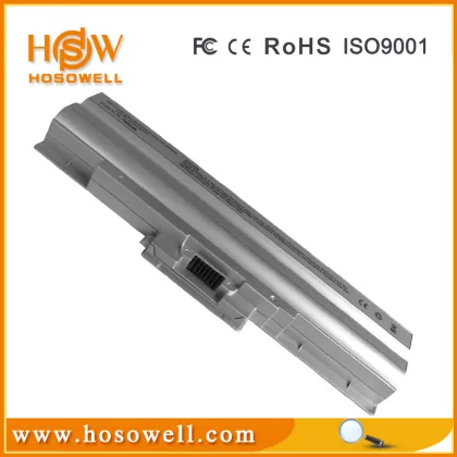 Cylinder rechargeable li ion laptop battery 18650 VGP-BPS13 SILVER for sony