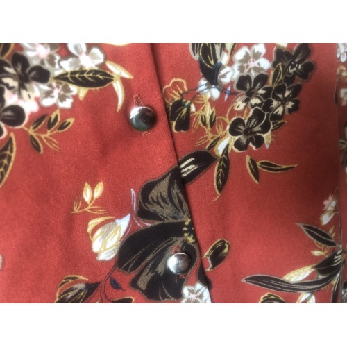 Floral Printed Beach Tops Blouses