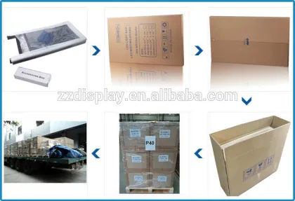 New glowing folding stand up advertising board