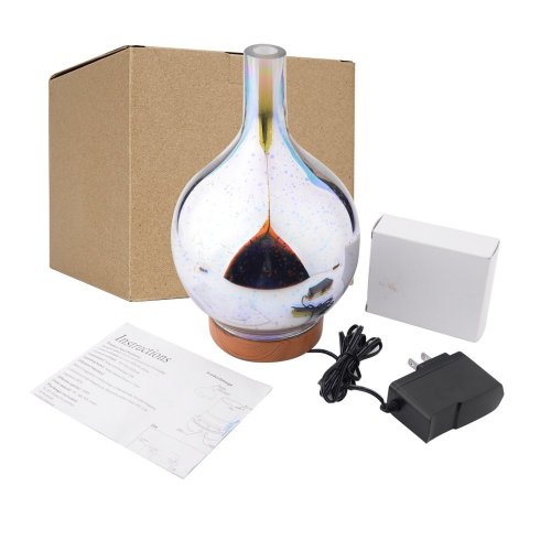 2018 3D Glass Aromatherapy Ultrasonic Aroma Diffuser 100ml