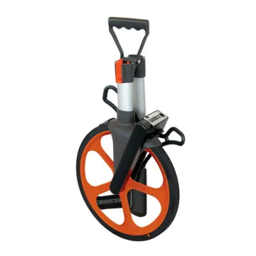 Red Mechanical Folded Distance Meter Measuring Wheel with Hand Brake