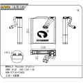 97139-F2000 Air Conditioning System Replacement Parts Aluminum Car AC Evaporator for Hyundai Elantra