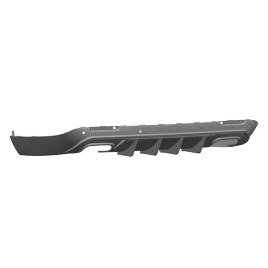 High Quality Speed Style PP Rear Diffuser Lip Bumper for Dodge Challenger 2015-2022