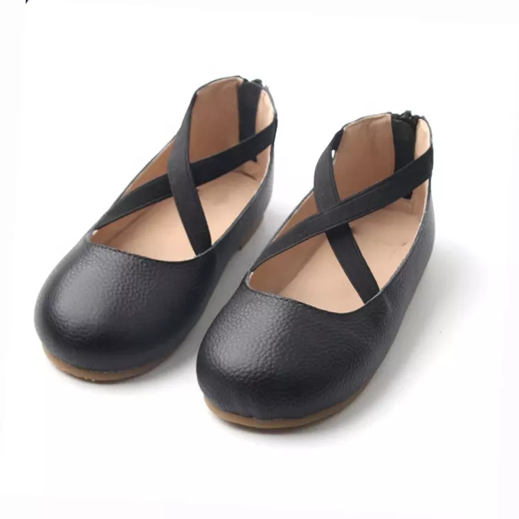 Leather Girls Ballerina Shoes for Children